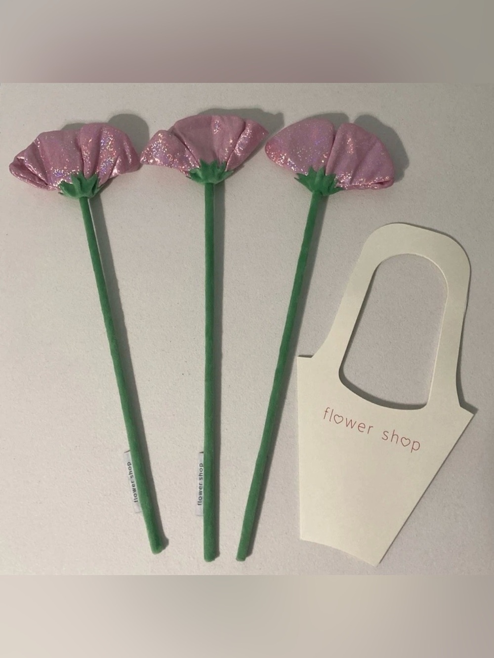CJ Hendry Flower Shop 3 Limited Edition Shimmery Pink Poppy stems
